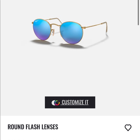 RayBans standard size round polarized flash lenses - Picture 3 of 8